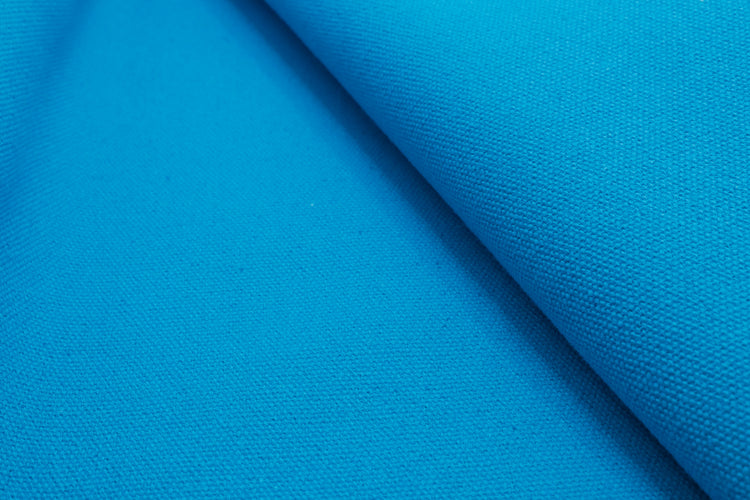 Blue teal cotton canvas for making bags and other sewing projects