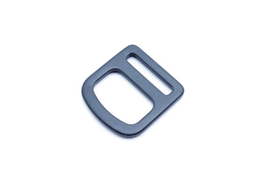 Close-up of anodized D-ring for DIY sewing projects