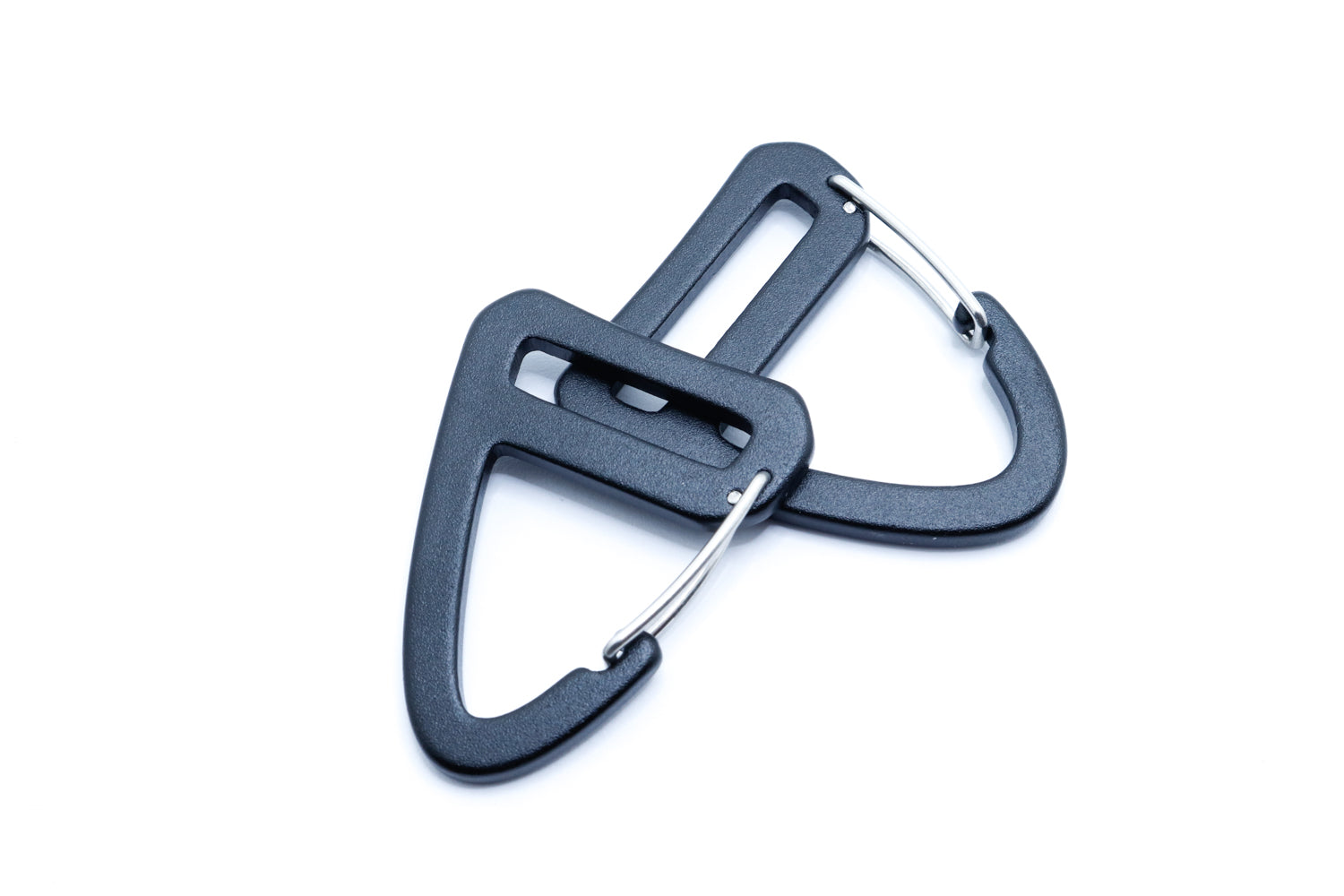 Anodized aluminum Trigon Clip Hook for 20mm webbing in DIY sewing and outdoor gear projects