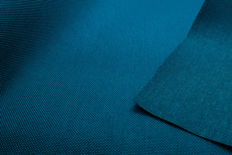 Close-up of caribbean colored Cordura Classic 1000D nylon 6.6 fabric texture
