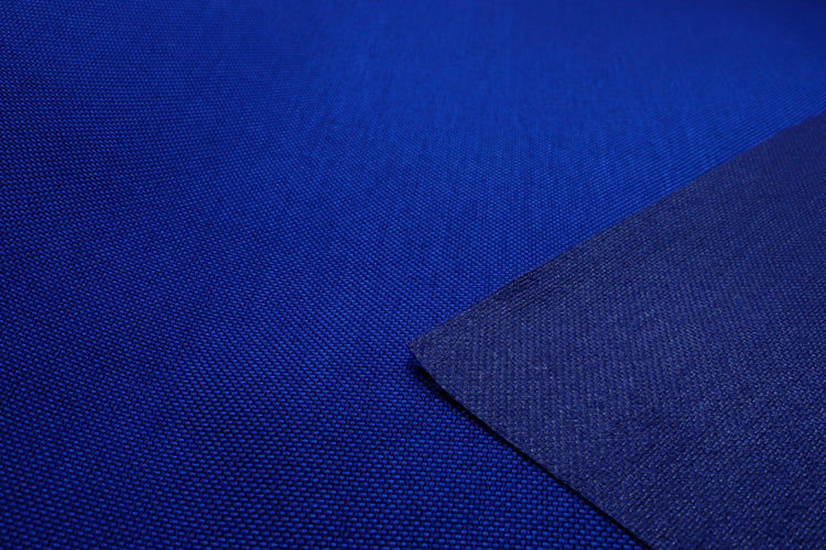 Close-up of mariner colored Cordura Classic 1000D nylon 6.6 fabric texture