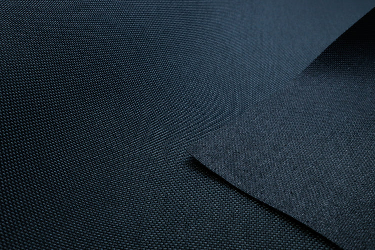 Close-up of new smoke colored Cordura Classic 1000D nylon 6.6 fabric texture