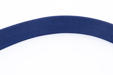 Navy blue nylon webbing for bag straps and dog gear