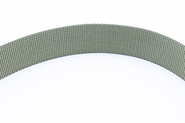 Olive green nylon webbing for straps on packs and outdoor gear
