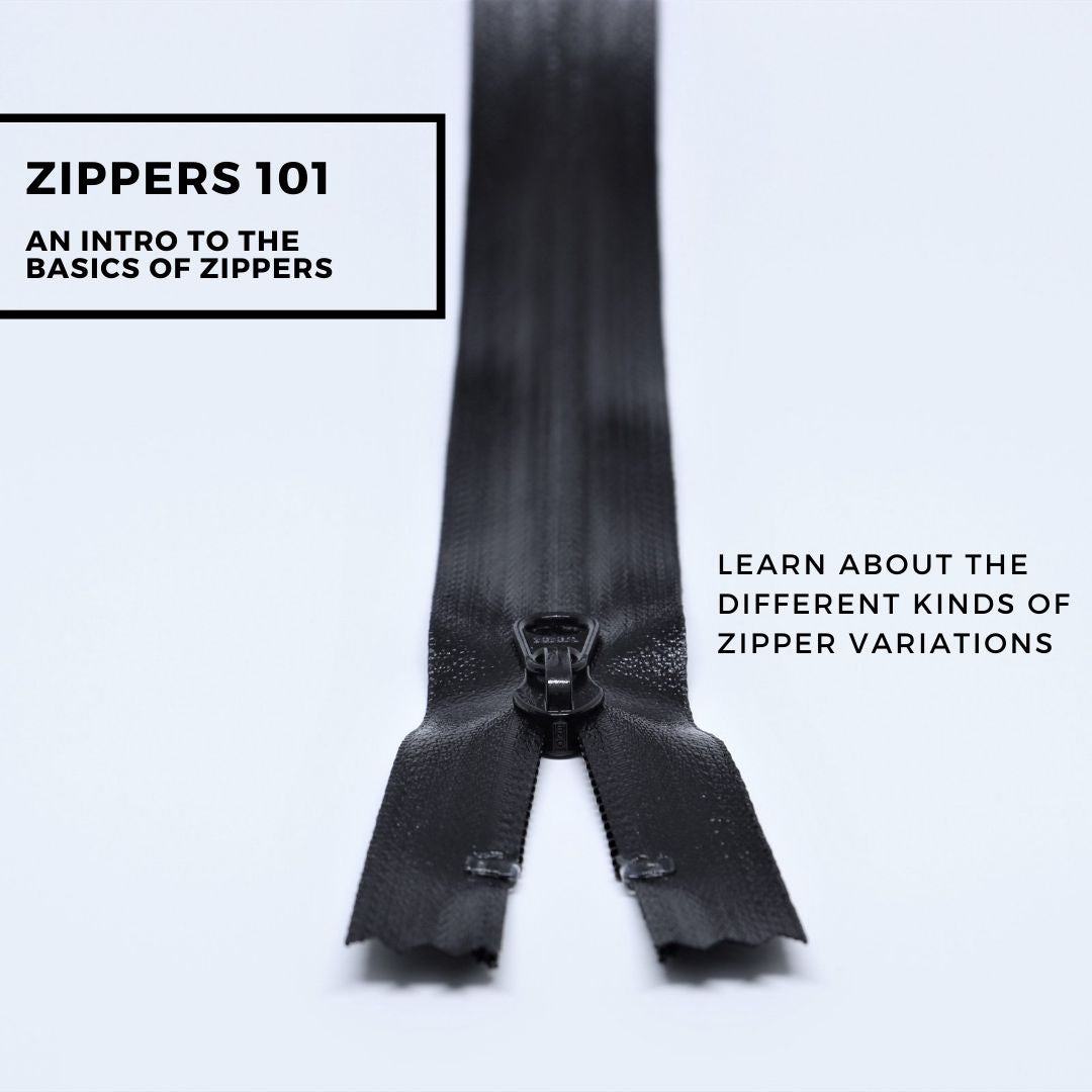 Zipper 101: Different Types of Zippers, Parts, & Sliders
