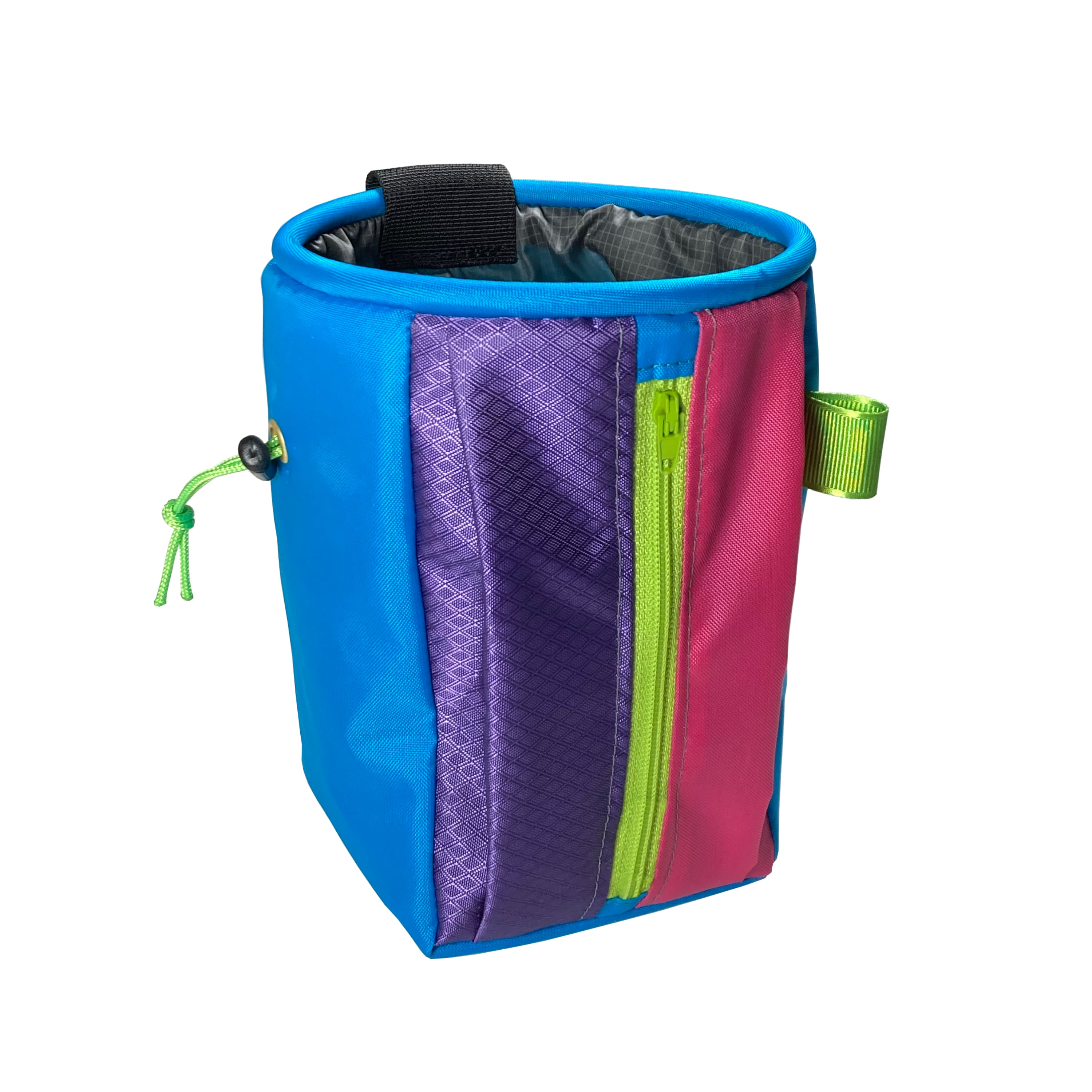 colourful DIY Kit for a chalk bag used for rock climbing