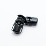 Close up of cord locks with slots used on outdoor gear