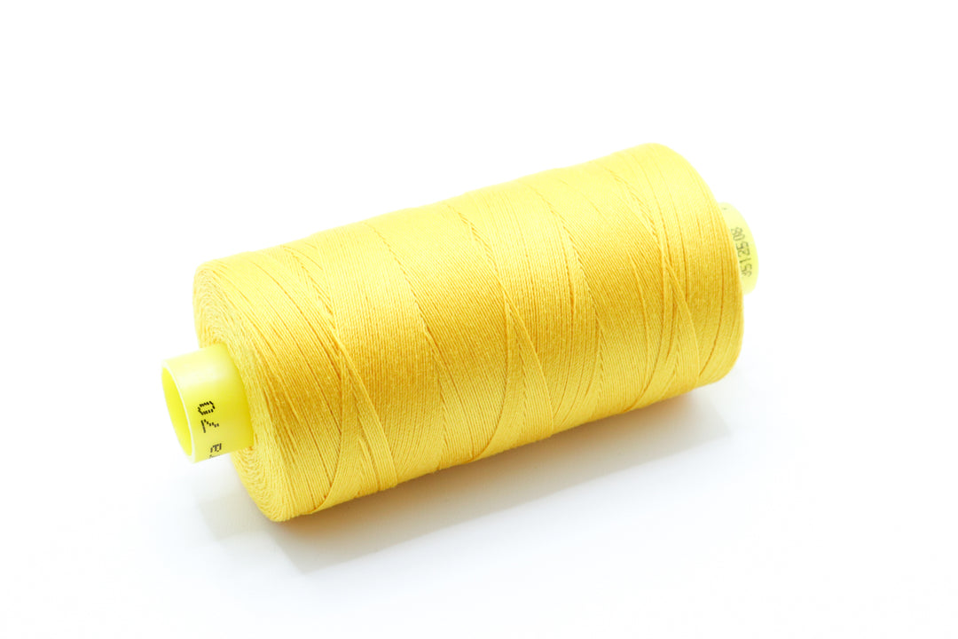 MARA 70 sewing thread in yellow for bag making and other sewing projects