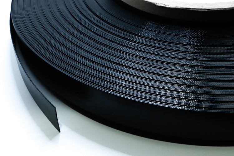25mm TITAPE TPU coated webbing made in Germany in black for sewing projects