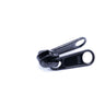 Close up of a YKK #8 double zipper pull showing tab on each side