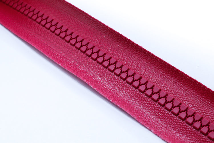 YKK vislon aquaguard zipper chain sold per foot in pink.