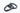 Two gray metal d-rings on a white background