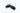 Black plastic cord locks on a white background