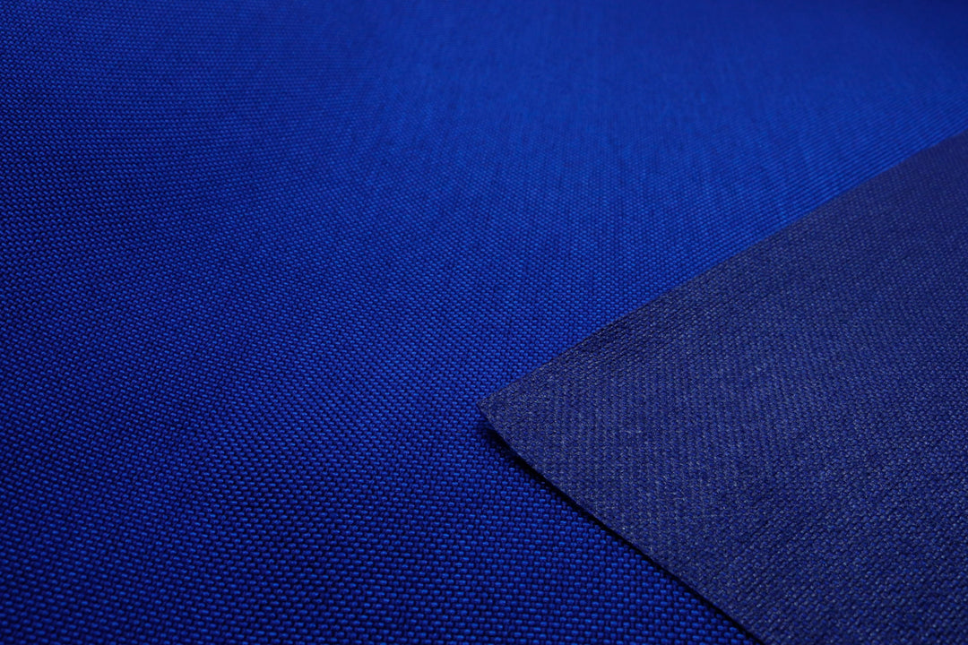 Close-up of mariner colored Cordura Classic 1000D nylon 6.6 fabric texture