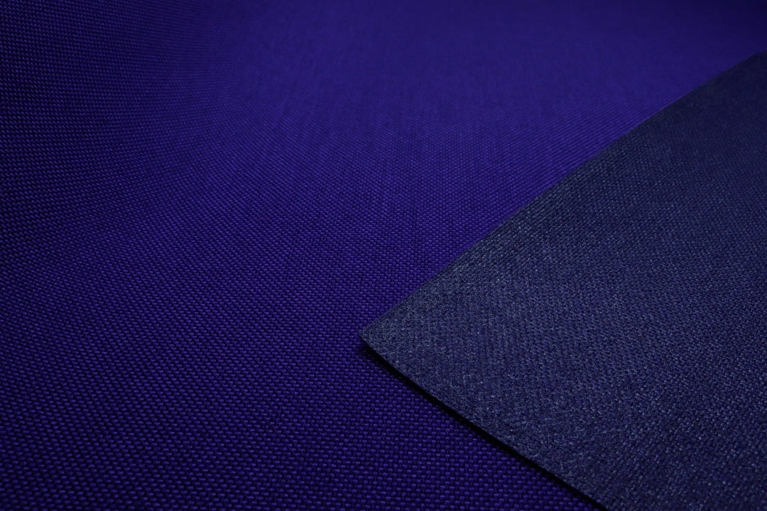 Close-up of purple colored Cordura Classic 1000D nylon 6.6 fabric texture