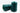 Two spools of teal thread on a white background