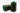 Two spools of green thread with teal ends on a white background