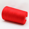 A large spool of bright red thread or yarn, shown at an angle on a clean white background.