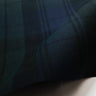 close up of 6.75 oz waxed canvas in a plaid pattern for bags and other sewing projects