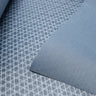 Close up of Ultra80tx ripstop fabric showing the front and back. Highlighting the UHMWPE ripstop grid on the fabric