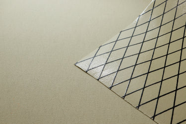 Close up of moonstone x11 xpac canvas showing the front and backside