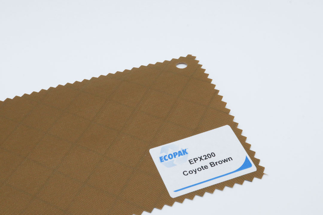 recycled fabric EPX200 fabric swatch coyote brown