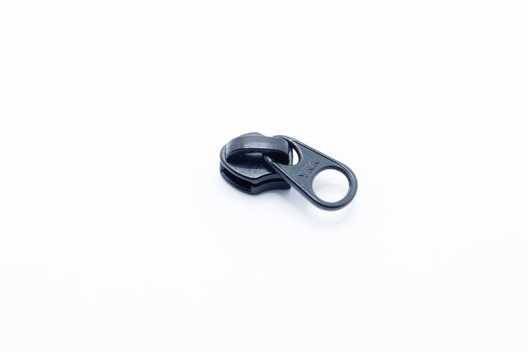 Reverse YKK coil slider non-locking for AquaGuard zippers black oxide