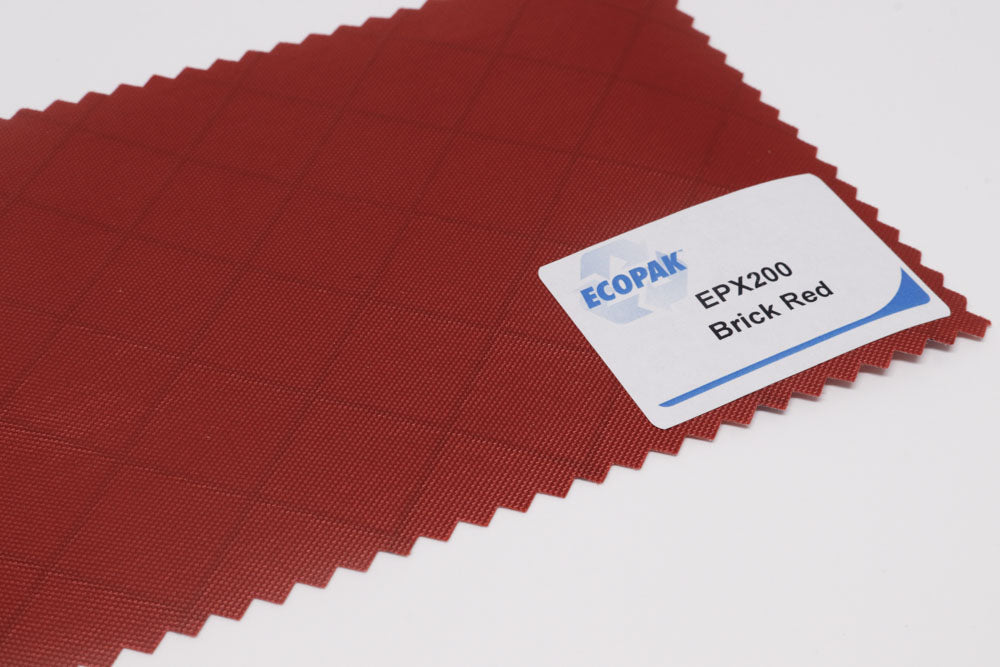 recycled fabric EPX200 fabric swatch brick red