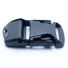 Black acetal cam buckle for webbing straps and tie-downs