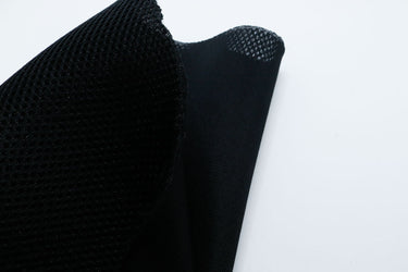 Close-up of 3mm spacer mesh showing the open 3D knit structure